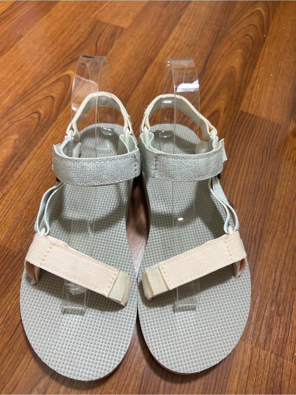 Teva Sz 7 Women's Original Universal Metallic Sandal Pink & Gray